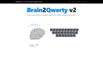 Meta Brain2Qwerty v2 Decodes Text Without Brain Implants Brain2Qwerty v2 official source page showing a brain activity to keyboard decoding demo
