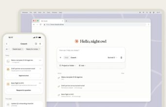 Claude Cowork Mobile Lets You Direct Anthropic’s AI Agent From Your Phone Claude Cowork mobile task list on a phone next to the Claude web client on desktop, showing tasks needing approval or ready for review