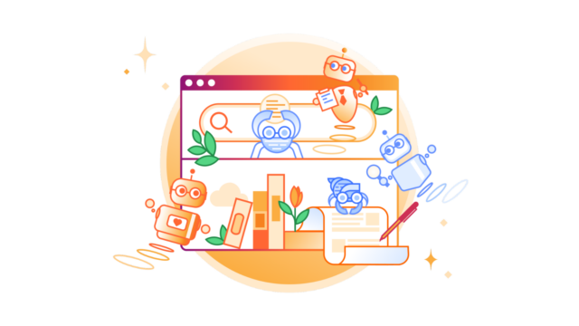 cloudflare-your-content-your-rules Cloudflare illustration of AI crawler bots visiting a website with search and content controls