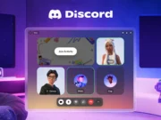 Discord running on a Meta Quest headset
