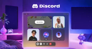 Discord running on a Meta Quest headset