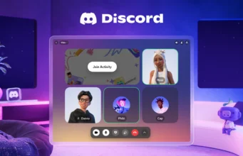 Discord running on a Meta Quest headset