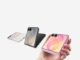 Galaxy Z Flip8 Brings Apps and AI to a Slimmer Cover Samsung Galaxy Z Flip8 in Graphite Cream and Pink colorways with pink unit held in hand