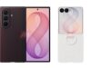 Android Headlines render showing leaked Galaxy Z Fold 8 and Galaxy Z Flip 8 case designs