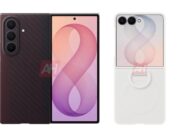 Android Headlines render showing leaked Galaxy Z Fold 8 and Galaxy Z Flip 8 case designs
