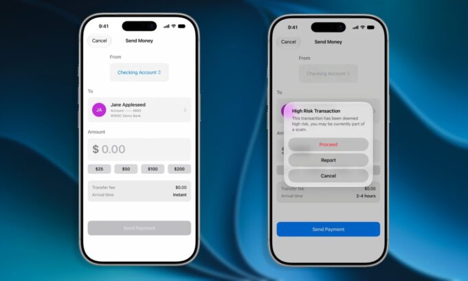 iOS 27 Trust Insights Will Warn iPhone Owners Mid-Scam Before Money Moves iOS 27 Trust Insights high risk transaction warning shown during a Send Money flow on iPhone