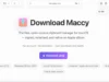 Fake Maccy app download page shown in Jamf Threat Labs research