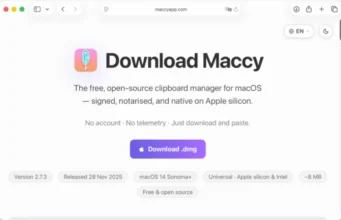 Fake Maccy App Is Stealing Mac Passwords Fake Maccy app download page shown in Jamf Threat Labs research