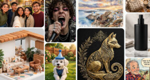 Meta Muse Image Turns Instagram Accounts Into AI Prompts Grid of images generated by Meta's Muse Image AI model, showing stylized portraits, product shots, and scenes