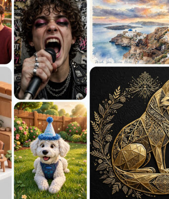 Meta Muse Image Turns Instagram Accounts Into AI Prompts Grid of images generated by Meta's Muse Image AI model, showing stylized portraits, product shots, and scenes