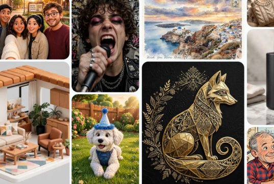 Grid of images generated by Meta's Muse Image AI model, showing stylized portraits, product shots, and scenes