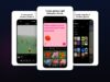 Meta Pocket app screens showing prompt-based gizmo creation, the playable feed, and curated playlists