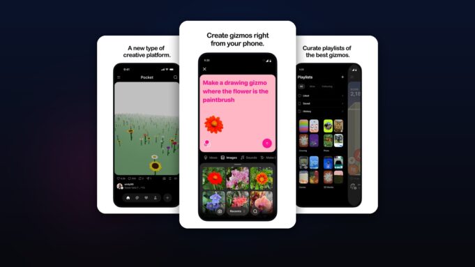 Meta Pocket App Quietly Turns Text Prompts Into Playable AI Games Meta Pocket app screens showing prompt-based gizmo creation, the playable feed, and curated playlists