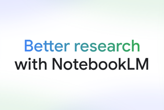 NotebookLM branding art for Google's research assistant that now makes 60-second Short Video Overviews