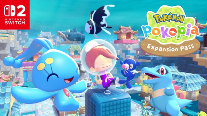 Pokémon Pokopia Expansion Pass Bubbly Basin Lands August 5 Pokémon Pokopia Expansion Pass Part 1 Bubbly Basin official key art