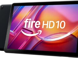 4GB Fire HD 10 tablet shown in Amazon official product image