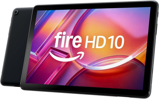 Amazon Fire HD 10 official product image 4GB Fire HD 10 tablet shown in Amazon official product image