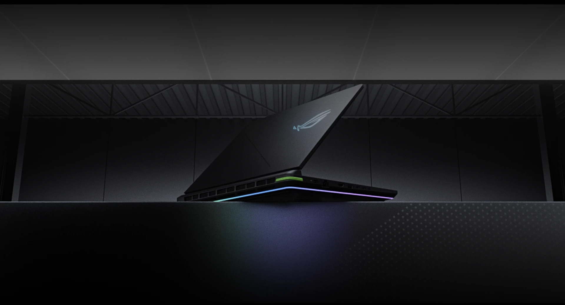 ASUS ROG Strix G18 2026 gaming laptop partially open on a dark background