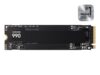Samsung 990 NVMe M.2 SSD, official product render on a black background