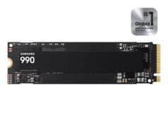 Samsung 990 SSD lands slower and pricier than 2022’s 990 Pro Samsung 990 NVMe M.2 SSD, official product render on a black background