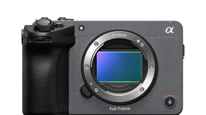 Sony FX5 cinema camera front product view official press render