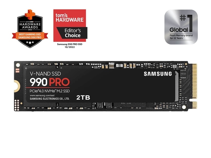 Samsung 990 PRO NVMe M.2 SSD, the 2022 flagship the new 990 non-Pro is compared against