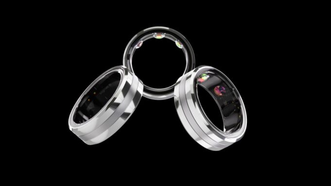 Vital Signals Signal Ring Tracks Blood Pressure Without a Cuff Vital Signals Signal Ring product shot showing the black smart ring
