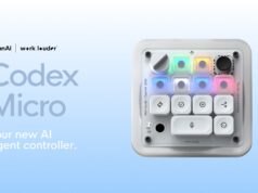 OpenAI Codex Micro keypad from the OpenAI and Work Louder collaboration