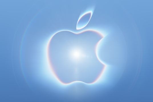 Apple September 9 event artwork with a luminous Apple logo
