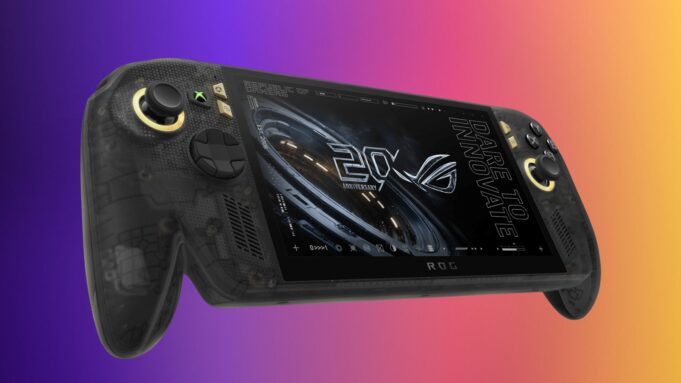 ASUS ROG XBOX Ally X20: The 20th Anniversary Handheld Lands at $1,300 ASUS ROG XBOX Ally X20 translucent black handheld with gold accents on a violet, pink and gold editorial background
