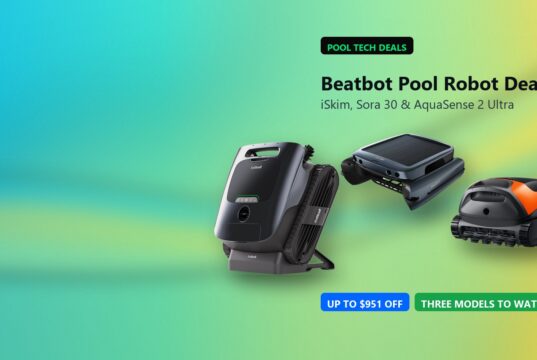 Beatbot iSkim, Sora 30, and AquaSense 2 Ultra pool robots in a Tech My Money deal roundup
