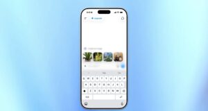 ChatGPT iPhone showing four recent photo thumbnails after a long press on the plus button
