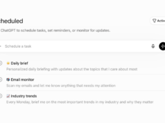 OpenAI Brings ChatGPT Scheduled Tasks to Free Accounts ChatGPT's Scheduled page listing active scheduled tasks with their next run times