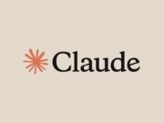 Claude wordmark on a beige Anthropic background