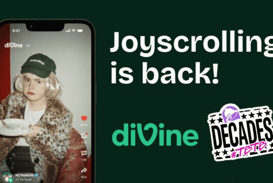 Divine app and Taco Bell public launch graphic