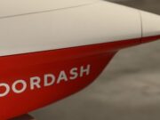 DoorDash Air aircraft nose with DoorDash branding from the official announcement