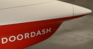 DoorDash Air aircraft nose with DoorDash branding from the official announcement
