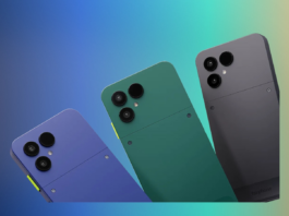 Fairphone Gen 6+ is now official in the US Fairphone Gen 6+ phones in Cobalt Blue, Forest Green, and Horizon Black on a colorful background