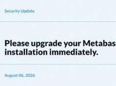 Metabase security update graphic related to Framework data breach via Metabase Cloud zero-day