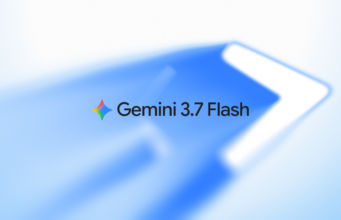 Gemini 3.7 Flash Lands in Spark for Agent Chores Gemini 3.7 Flash logo artwork on a blue background from Google's announcement