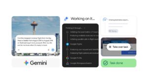 Gemini Spark integrated with Chrome browser interface