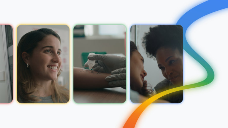 Google Health screens showing sleep, metabolic health, and medical-record updates