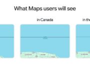 Google Maps Lake America Label Hits US Users Three Google Maps panels labeled Lake America in the US, Lake Ontario in Canada, and both names for the rest of the world