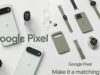 Google Pixel ads showing an unannounced oblong fitness tracker with a screen next to Pixel 11 phones