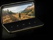Google Pixel 11 Pro Fold in tabletop mode with a video playing on the inner display