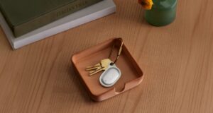 Google Pixel Tag on a keychain in a small trinket box