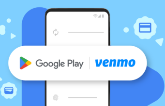 Venmo on Google Play Covers Apps, Games and Subscriptions Venmo on Google Play: Google Play and Venmo logos over a phone payment screen