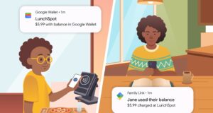 Google Wallet kids money supervised balance product graphic for parent-funded under-18 tap-to-pay