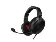 HyperX Cloud Alpha Air open-back gaming headset with detachable boom mic on white background