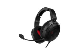 HyperX Cloud Alpha Air Open-Back Gaming Headset HyperX Cloud Alpha Air open-back gaming headset with detachable boom mic on white background
